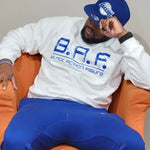 White BAF Crewneck Sweatshirt