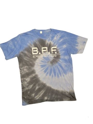 Sky Blue/Black Tie Dye T-Shirt