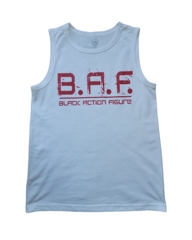 Men's White BAF Tank