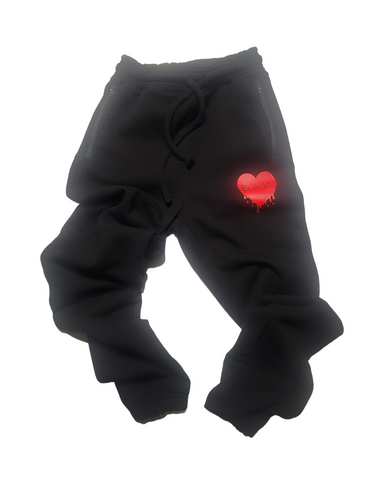 Bleeding Heart Black Joggers