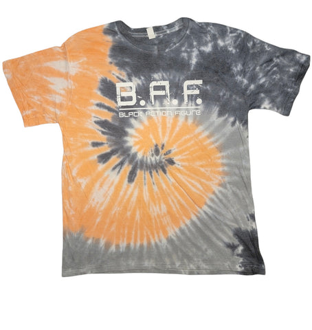 Black/Orange Tie Dye Tshirt